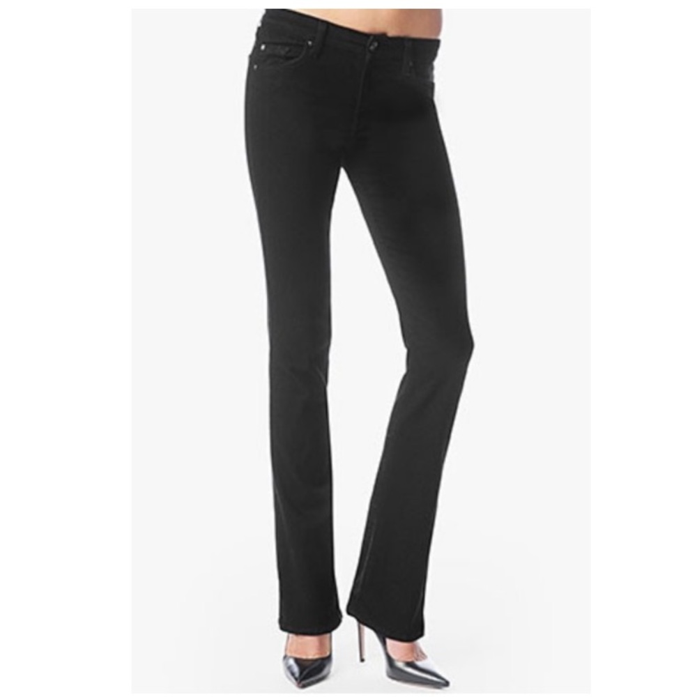 7 For All Mankind Black Bootcut Jeans